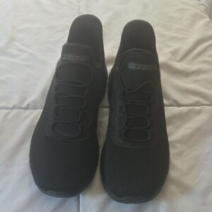 Skechers Womens Black Slip-On Sneakers